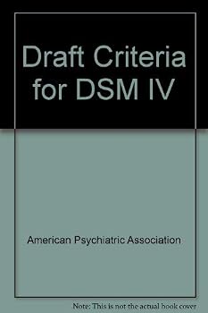 Paperback Dsm-IV Draft Criteria Book