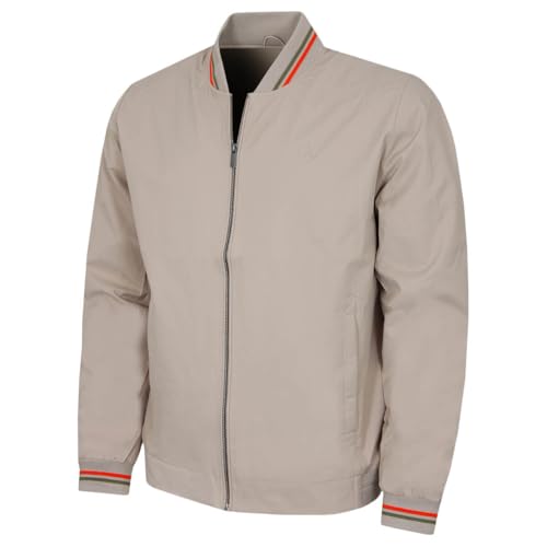 Calvin Klein Mens Fremont Classic Stylish Jacket - Stone - L