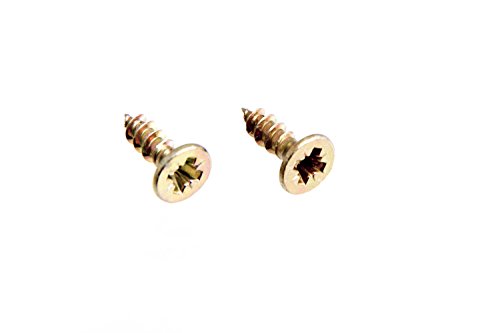 Vis cruciformes 3.5x12mm acier jaune pour fixer vos charnières et monter vos meubles
