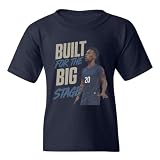 Balogun Built for The Big Stage Soccer Fans USA Youth Unisex T-Shirt (Navy, Youth Small)