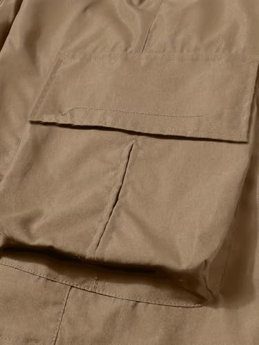 Boys Cargo Pants High Waist Baggy Pants Work Trousers with Multi Pockets Casual Workwear Jogger Sweatpants for 8-12Y3