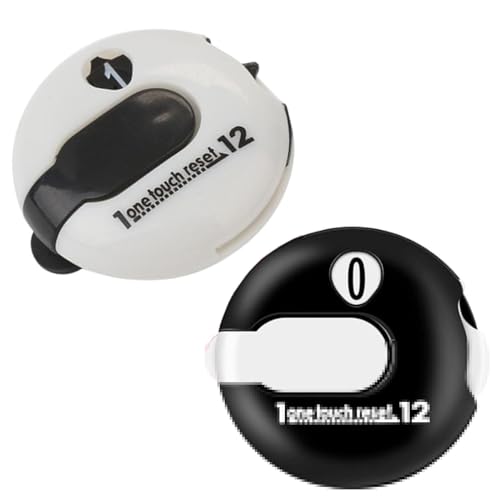 2PCS Golfs Score Counter, Contador de Golfs de Golfs, clicker, Clip portátil de anotadores con...