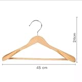 Zoom IMG-2 10 grucce appendiabiti in legno Zoom IMG-2 10 grucce appendiabiti in legno
