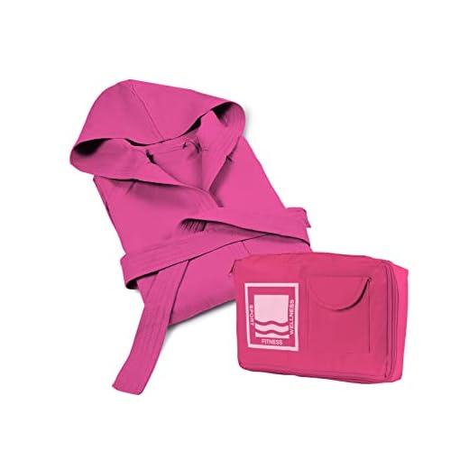 Banzaii Albornoz Unisex con Capucha 100% Microfibra – Bata de Baño para Hombre y Mujer - Ideal para Deporte, Piscina, Gimnasio y Viajes Talla XL Fucsia