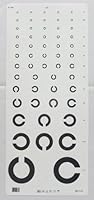 Landolts Optometrische Tafel auf 5 Metern, Präzision und Zuverlässigkeit für Sehtest, 30,5 cm x 30,5 cm