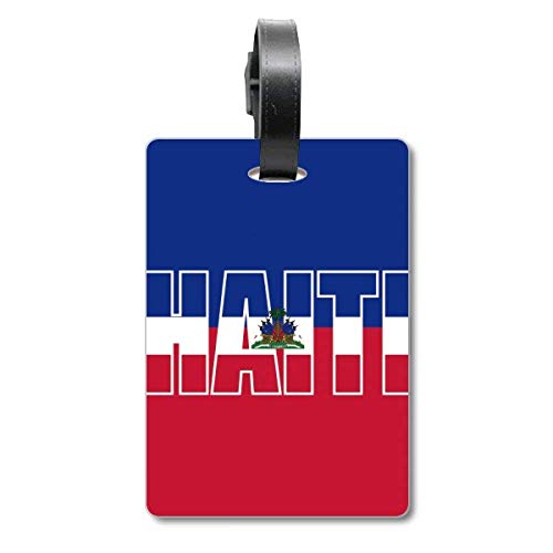 Étiquette de valise Haïti pour bagage de voyage en avion