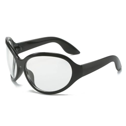 Lunettes de soleil ovales coupe-vent pour cyclisme urbain et festivals punk