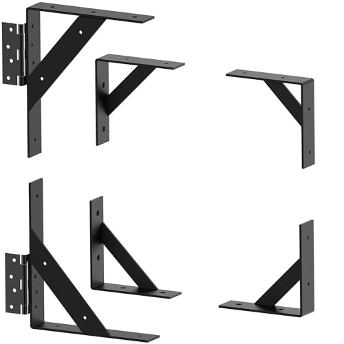 [Heavy Duty]Sdstone Anti Sag Gate Kit, Gate Corner Brace Bracket, Adjustable gate Hardware kit for Wooden Fence Gate,Driveway Gates,Corral Gates