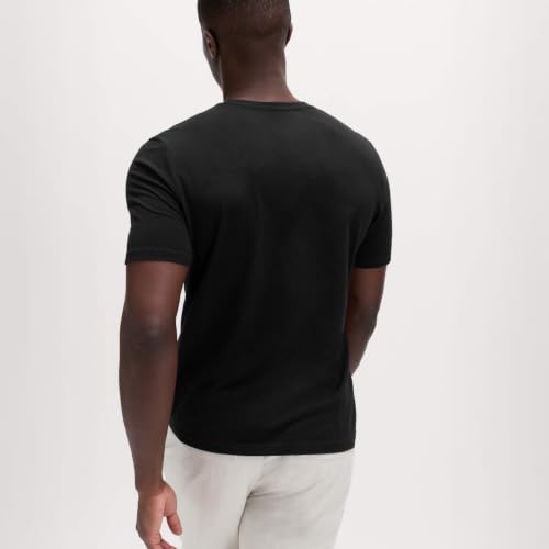 Image of Marks & Spencer Mens Solid Cotton Crew Neck Regular Fit T Shirt
