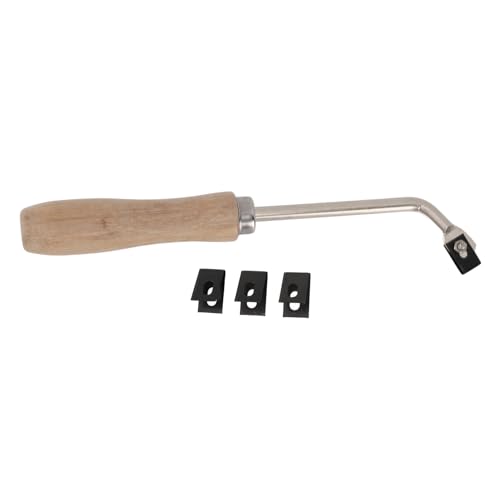 Couteau à Fente De Soudage Au Sol, Couteau à Fente De Soudage Au Sol En Plastique PVC Groover Couteau à Rainurer En Bois De Hêtre Gouge Couteau à Rainurer En Acier Outils De Revêtement De Sol Avec 3 L