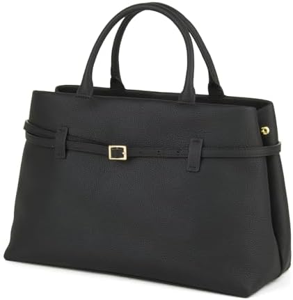 Full-Grain Cow Leather Top Handle Satchel, Tote Bag for Women Wor...