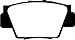 EBC Brakes DP4873R Yellowstuff Street and Track Brake Pad