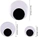 DIYASY 2 Inch 3 Inch 4 Inch Large Googly Wiggle Eyes with Self-Adhesive 8 Pcs for Christmas Decorations