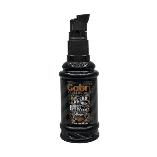 Gabri Beard Oil 75ml, Beard Growth & Care Set for Men with Jojoba Oil, Rich in Natural Omegas & Vitamin E,Premium Nourishes, Moisturiser, Softener and Grooming Care Set, Reduces Irritation (Collagen) - Image 3