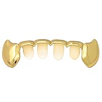 Algopix Similar Product 6 - Hip Hop 14K Gold Plated Half Lower