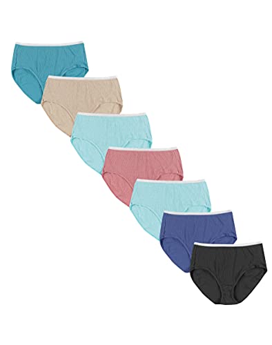 Hanes Women's Ribbed Cotton Briefs 6-Pack