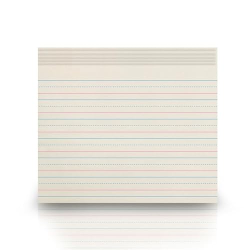Papier journal ligné Smart Rouge et Bleu feuilles blanches cahier exercice