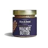 Raw Walnut Butter by Sun & Seed - 200g - Smooth Nut Butter - Plant Based - Rich in Alpha Linolenic Acid & Omega-3-100% Organic Walnuts - Palm Oil Free - Vegan Butter