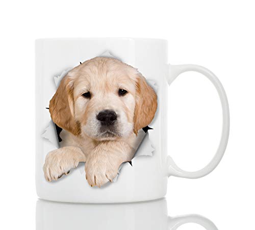 Golden Retriever Mug - Ceramic Funny Coffee Mug - Perfect Dog Lov...