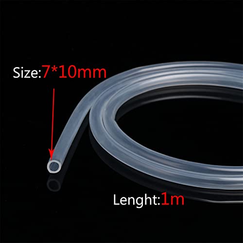 Bclla Zkenshan-Pure Silicone Tubing 1M / 5M 10M Food Grade Clear Transparent Silicone Rubber Hose 4 5 6 7 8 9 10 11 12 14 16 Mm Out Diameter Flexible Silicone Tube, Good Wall Thickness