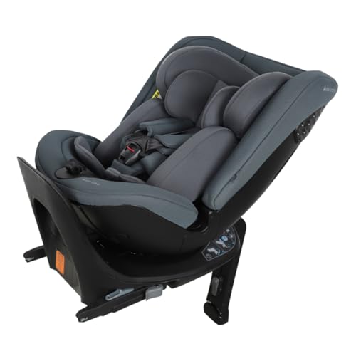 Maxi Cosi Spinel 360 Plus i Size, Silla coche bebé giratoria 360°multiedad, Digital Safety Indicator, 0 12 años (40 150 cm), Protección contra impactos laterales G CELL, ClimaFlow, Authentic Graphite