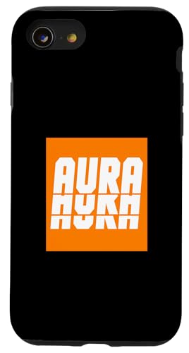 �I�����W�F Aura-x3 �I�����W�O���t�B�b�N �X�}�z�P�[�X iPhone SE (2020) / 7 / 8 �p