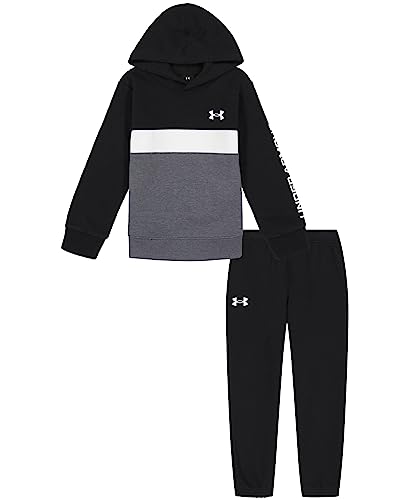 Image of Under Armour Boys' 2-Piece Hoodie Set, Pullover Sweatshirt and Fleece Pants