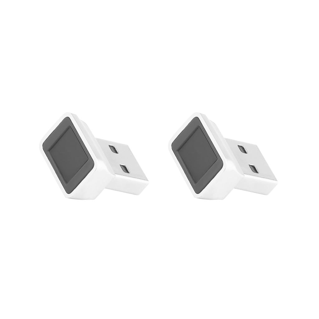 2 zestawy zabezpieczeń mini USB czytnik linii papilarnych pasujący zamek logowania