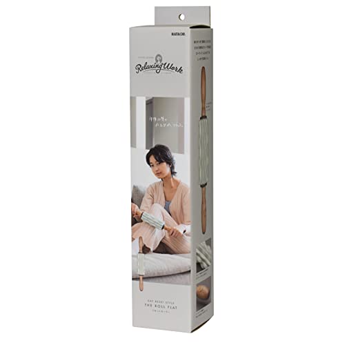 Rodillo de espuma Relaxing Work NH3748 para fitness, verde, con asas y textura suave miniatura 2