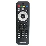 Avec clés Netflix VU-DU Télécommande de rechange compatible avec les lecteurs Disques Philips BDP2105 BDP2105/F BDP3406/F7 BDP5010 BDP5406 BDP5406/F7 BDP2180/F8 BDP2185/F7 BDP2185 BDP2700 BDP3306 BLU-RAY