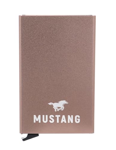 Porte-cartes MUSTANG Lucca en aluminium rigide doré rose haut de gamme