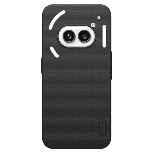 Image of Nothing Phone 2a Back Cover, Super Frosted Shield Matte Hard PC Case with salient dot Design case for Nothing Phone (2a) (Black)