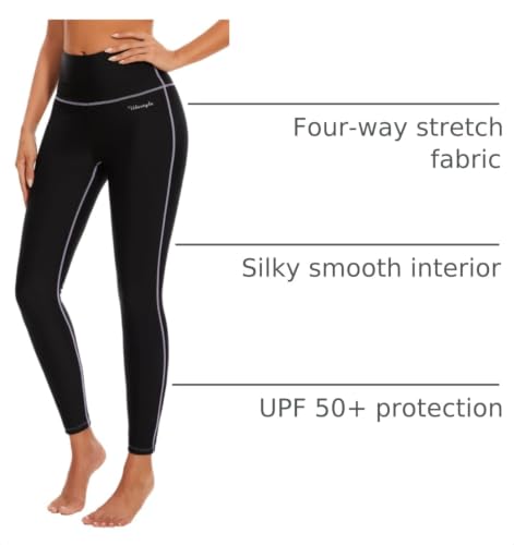Image of Ubestyle Women's Swim Pants UPF 50+ High Waist Rash Guard Leggings