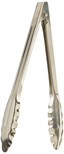 Winco Coiled Spring Medium Weight Stainless Steel Utility Tong, 9-Inch #TOP18