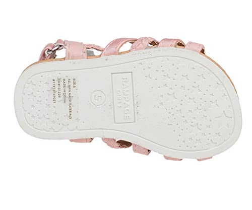 Rampage Toddler Girl's Strappy Ankle Strap Fashion Sandals/Flats With Braided Straps, Blush Size 7 #TOP5
