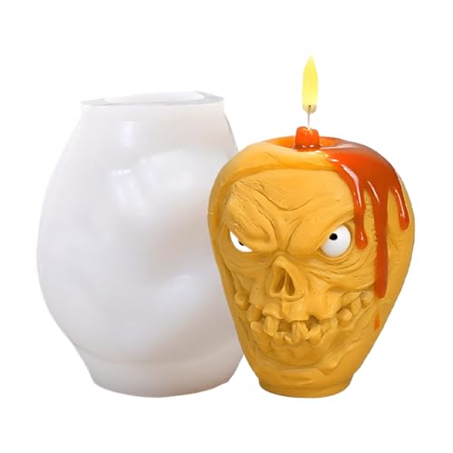 lyanny Molde de Velas de Halloween - Molde de Silicona para Velas de Aromaterapia, De Fácil Extracción Para Manualidades Resina Epoxi Decoración De Halloween