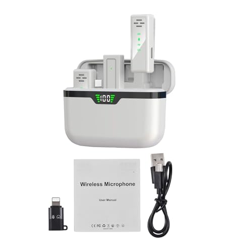 Microphone sans fil lavalier réduction de bruit active micro portable pour direct