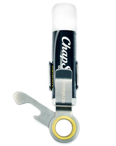 Screwpop スクリューポップ リップスティックホルダー マルチツール ステンレススチール カラビナキーホルダー ツールボトル キーチェーン キーリング 栓抜き機能付 リップケース キーリング
