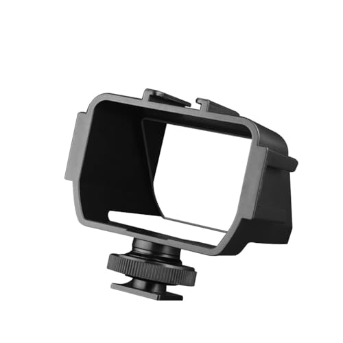 NovelGoal Plastic Camera Selfie Vlog Flip Up Mirror Screen 3 Cold Shoe Mounts Compatible with Sony A6500/6300 Compatible with Fuji XT2/3/20/30