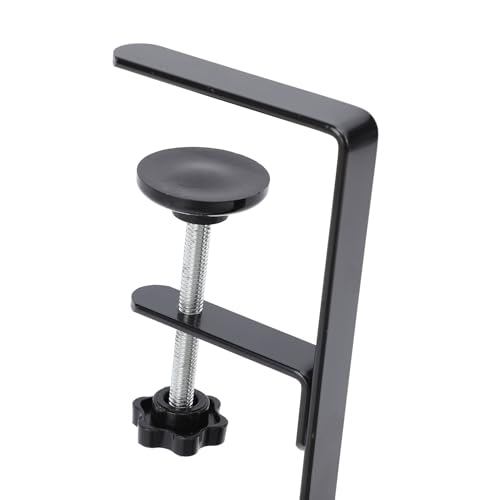 Bandeja porta cable para debajo del escritorio, organizador con abrazadera, cesta para almacenamiento, soporte para router, regleta y cables (Negro) miniatura 3