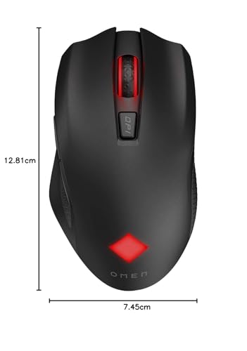 OMEN Vector Mouse Wireless, 6 Tasti Programmabili, DPI 100 a 16.000 con sensore ottico PixArt PAW3335, Tempo Risposta 1 ms, LED Personalizzabili, Rotella Scorrimento, Ergonomico, Nero - Mouse gaming - Immagine 8