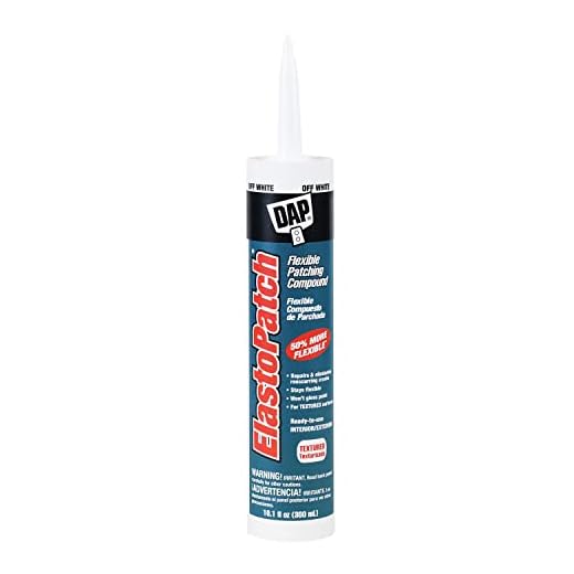 DAP 12286 Elastopatch Textured 02 10.1Oz Raw Building Material, 10.1 oz, Off- White, 10 Ounce