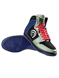 Bewakoof Zapatillas altas oficiales de Naruto Merchandise Kakashi color block para hombre, color verde y negro, Verde_630679, 8 UK