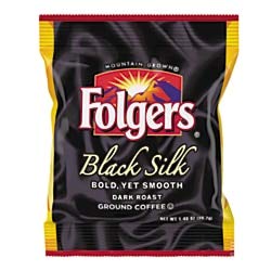 Folgers Black Silk Ground Coffee Fraction Pack Ground