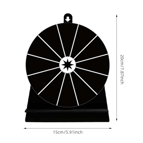 Nishiyuenyi Rotating Wheel Drinking Game Portable Tabletop Fortune Wheel Turntable Game for Party Favors Office Drinking Props Commercial