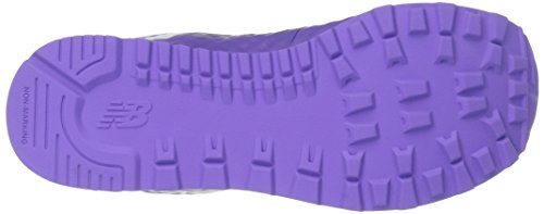 Image of New Balance Kid's 574 V1 Lace-Up Sneaker, Purple /Grey, 4 W US Big Kid (8-12 Years)