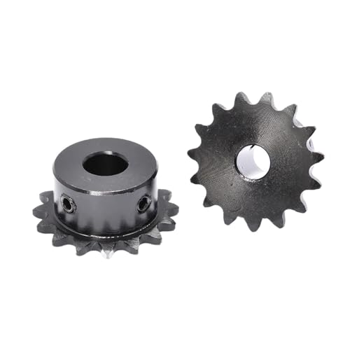 Bevel Gear Pinion Hardware Mechanical 04C 15Teeth - 30 Teeth Sprocket Wheel 45# Steel Industrial Chain Gear with Top Wire Motor Chain Drive Bore 8mm(04C-25 Teeth)
