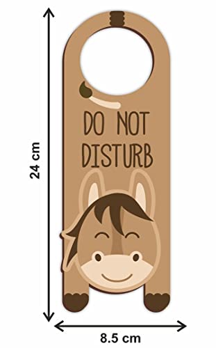 Image of CVANU Do Not Disturb Wooden Door Sign Hanger Size(24cm x 8.5cm) cv72