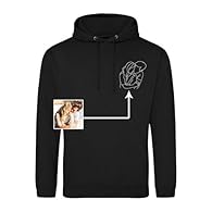 Completely Personalised: Transform your cherished photographs into wearable line art with our Custom Hoodie Photo Outline Design: perfect for Birthdays, Christmas, Anniversaries or just because. This personalised embroidered sweatshirt lets you keep ...