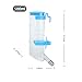 TiaoBug Hanging No Drip Water Bottle for Pet Dog Bird Cage Leak Proof Automatic Water Dispenser Blue 500ML